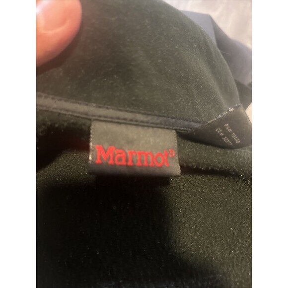 Marmot Men’s Polartec Black/Grey Camo  Full Zip Jacket Inside Zip Size Medium - Picture 11 of 13